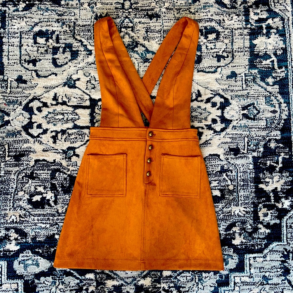 Brown Overall Dress